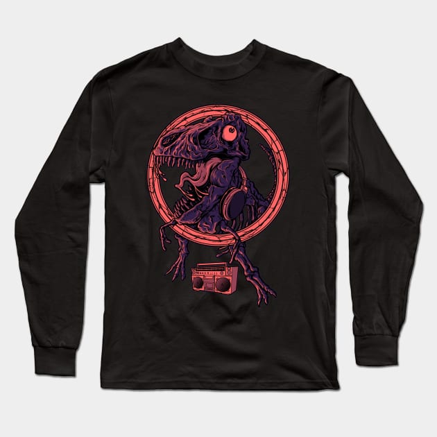 Dinodanceur Long Sleeve T-Shirt by quilimo